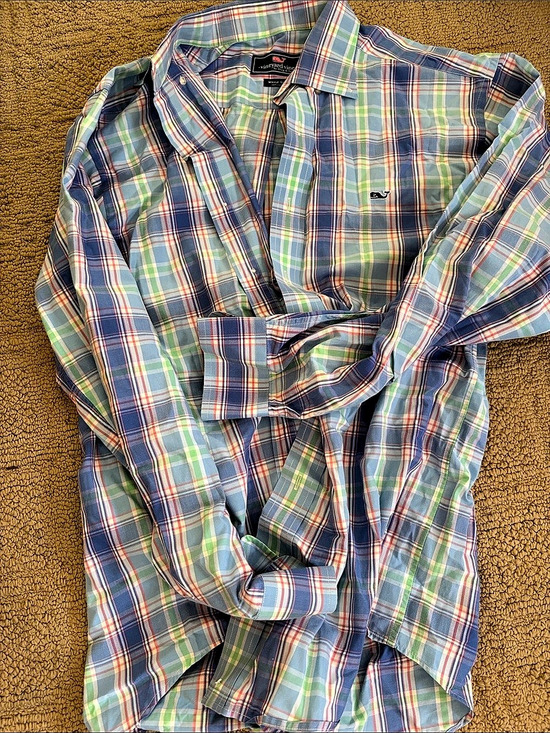 Vineyard Vines Other - Vineyard Vines Whale Shirt Plaid Cotton Shirt Size Medium Like New